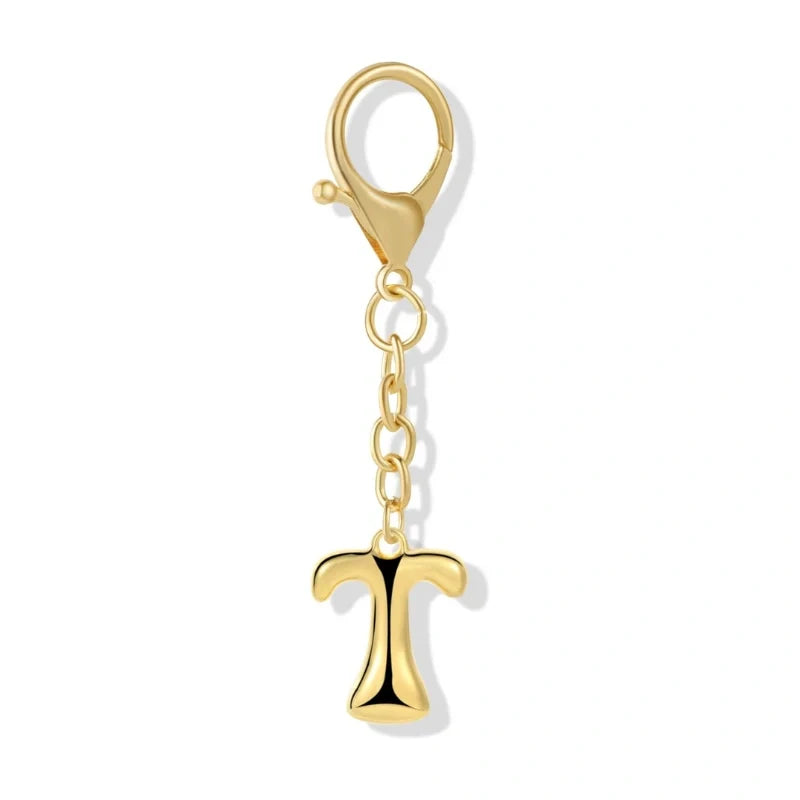 Bubble Initial Letter - Bag Charm